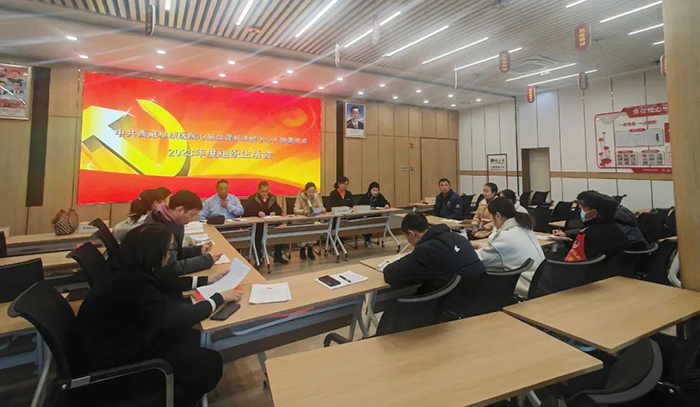 中共西藏阜康心腦血管及體檢中心支部委員會召開組織生活會