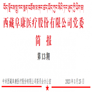 西藏阜康醫(yī)療股份有限公司黨委 組織觀看助殘文藝匯演（第13期）