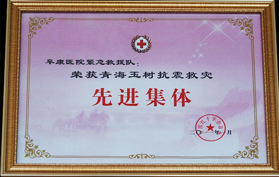 青海玉樹(shù)抗震救災(zāi) 先進(jìn)集體獎(jiǎng)